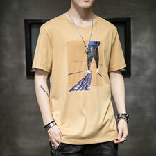 2021夏季新款潮男个性印花短袖T恤青少年宽松圆领t恤CYDT9279-P25，男装T恤，电商A128