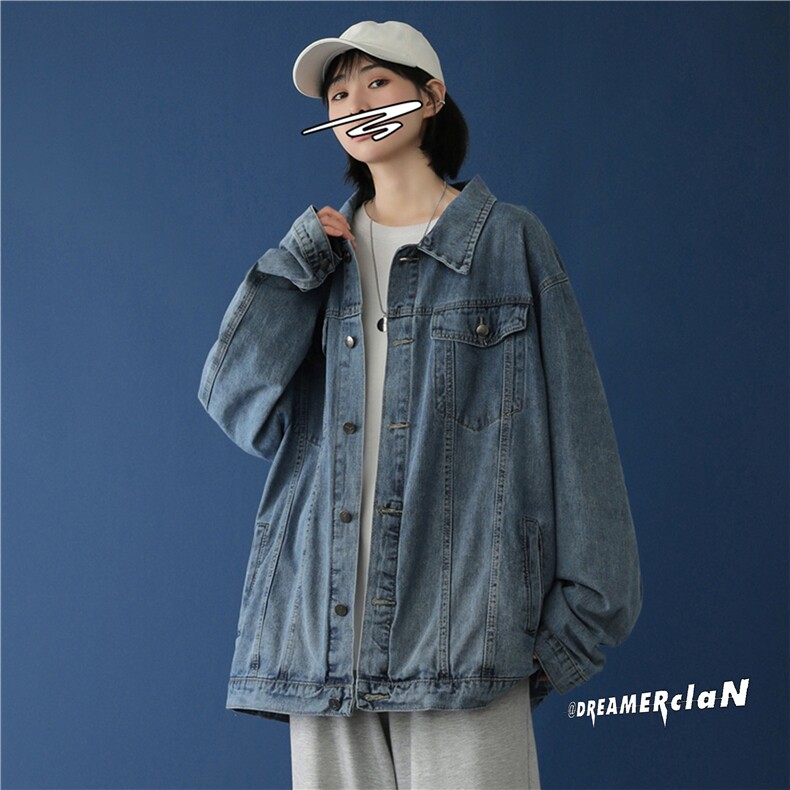 JK920-p65-限价98 现货毛毯平铺港风大码牛仔ins外套cityboy图片