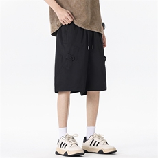 现货夏季工装短裤男ins潮牌休闲百搭潮流痞帅五分裤D02513-P43，男装牛仔裤，星座308B-2