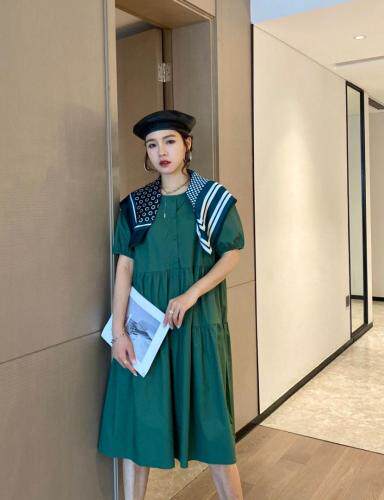 百搭休闲连衣裙，女装连衣裙，露彩