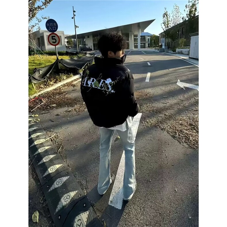 新款日系潮流百搭时尚小熊造型面包服减龄可爱棉衣棉服连帽冬外套,男装棉衣,星座506A