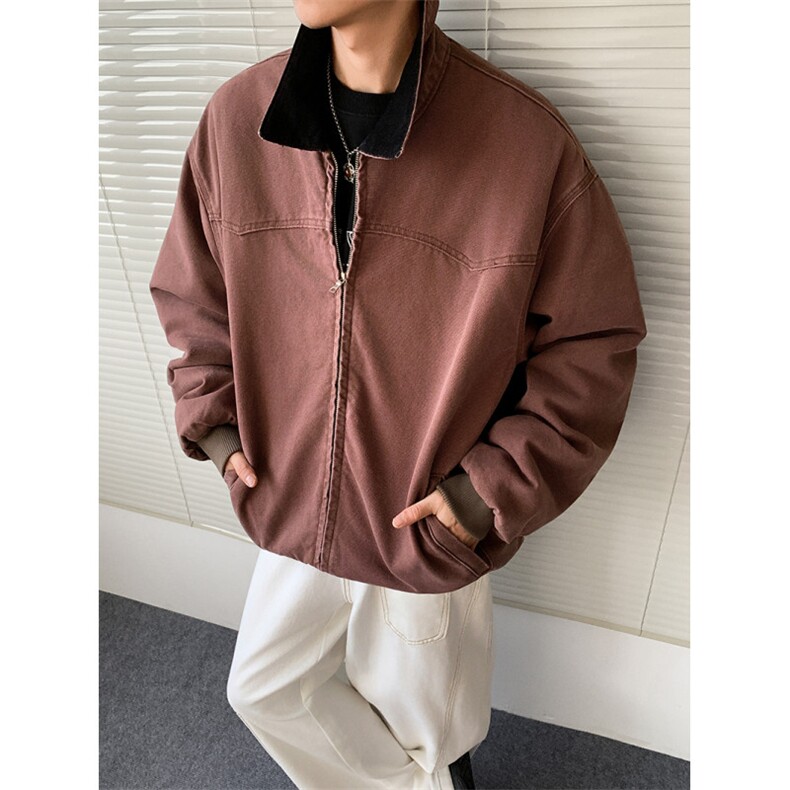 加绒牛仔棉服男冬季棉衣外套羊羔绒加厚毛领保暖外套MY1308-P118，男装棉衣，星座1103-3