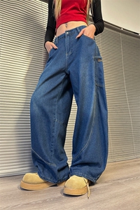 903-AK8013-特P55   【S-3XL】 弯刀牛仔裤！1图片
