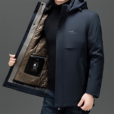 羽绒服中年男士2026年冬季加厚保暖三合一可拆卸商务休闲外套男款，男装羽绒服，电商B212（原钱塘6029）
