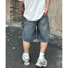 夏季新款做旧水洗牛仔短裤男工装休闲百搭宽松五分裤子NT1212，男装牛仔裤，星座1116A（原606A-3）