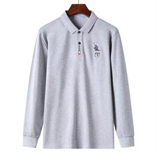 中青年t恤2021新款上衣秋季宽松纯色长袖内搭打底男装DS8274-P70，男装T恤，电商B212（原钱塘6029）