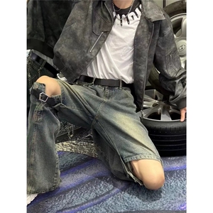 设计感潮外套男女春秋PU皮美式复古机车服夹克高级上衣LG1399-P75图片
