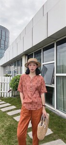 纯苎连衣裙小衫裤子裙子衬衣 时尚风 风淑女风休闲风,女装连衣裙,川哲