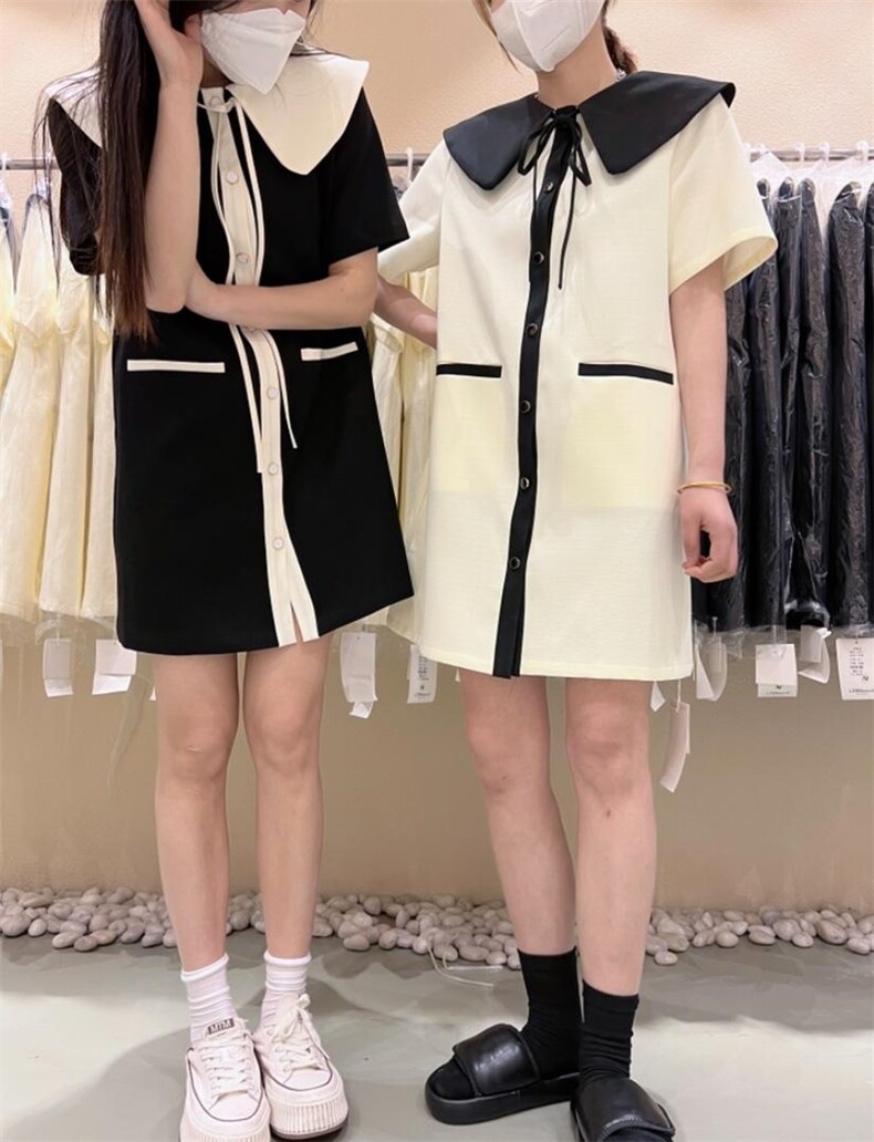 小香风娃娃领连衣裙，女装连衣裙，cosette(4F)