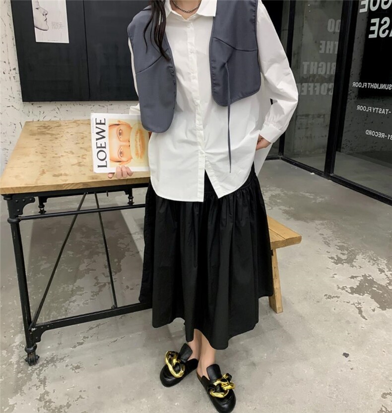 衬衫假两件，女装衬衫，江南俏之羽