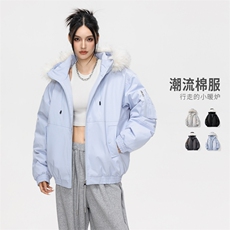 2025新款大毛领棉袄工装派克服加厚保暖棉衣外套MY2525-P100，男装棉衣，星座610（原A335）