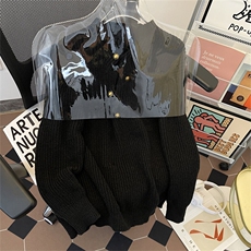 情侣重磅毛衣男款冬季潮高级感针织衫立领套头上衣MY0524-P52，男装针织衫/毛衣，星座308B-1