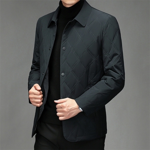 中青年夹克棉服男士2024冬季新款休闲翻领棉袄轻薄棉衣外套男装潮图片