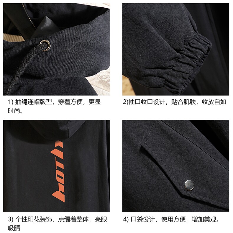 JK41006-P85加棉款-P115纯棉连帽夹克男士大码工装夹克男砖墙,男装夹克,电商A040A