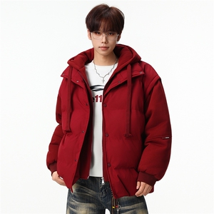 新款冬季羽绒棉服棉袄连帽假两件韩版宽松外套A436-2511-P85图片