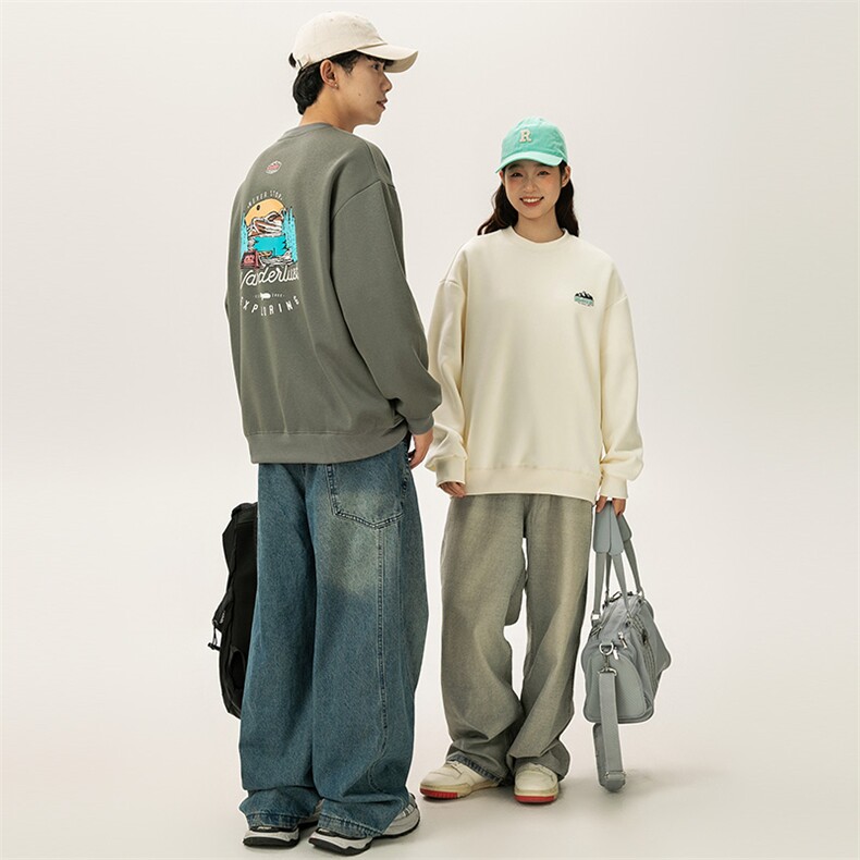 2025秋季新款男装日系潮牌宽松卫衣休闲外套WY616-F69，女装短外套，电商A101（原外27）