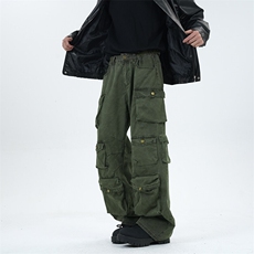 美式高街复古hiphop多口袋工装裤男女韩版潮流情侣休闲长裤，男装休闲裤，星座410-7