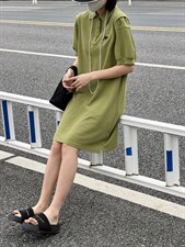 2022夏季Polo连衣裙，女装连衣裙，雷洛奇丽