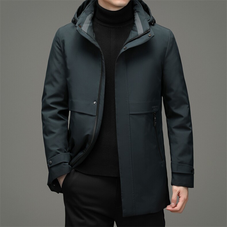 BZ8955K帽子内胆可脱卸商务精品90鸭绒羽绒服主推长期款,男装羽绒服,钱塘207-2