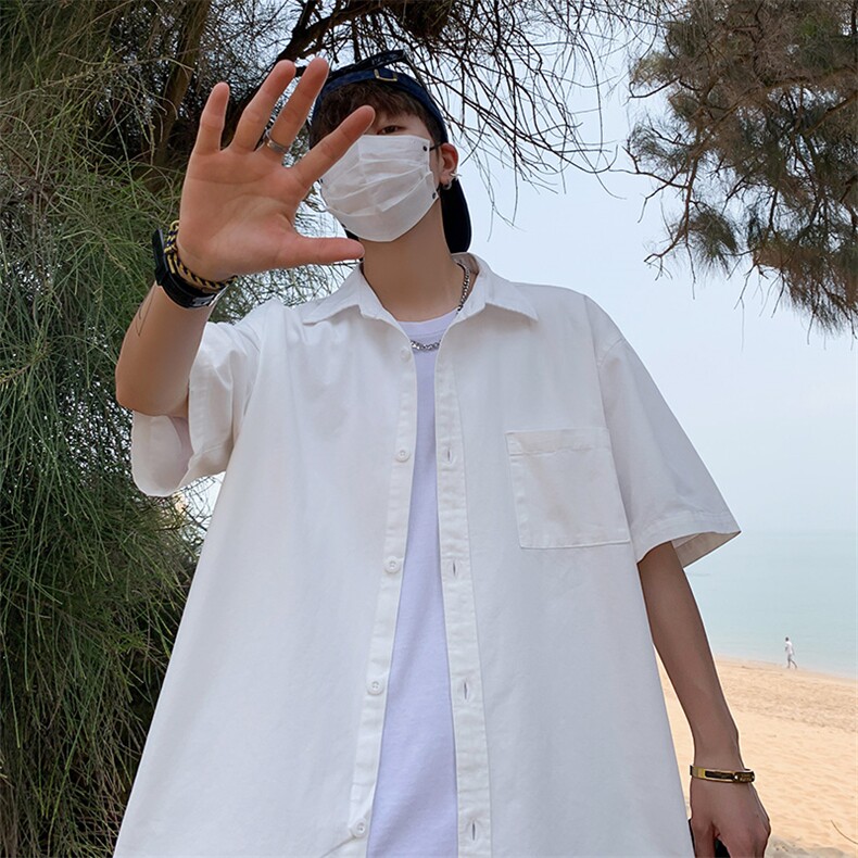 纯棉短袖衬衫A158-CS08-P38,男装T恤,电商A158