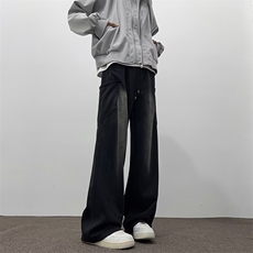 复古弯刀牛仔裤男春秋款直筒多口袋工装裤子镰刀宽松休闲裤NB201，男装牛仔裤，星座1116A-1（原606A）