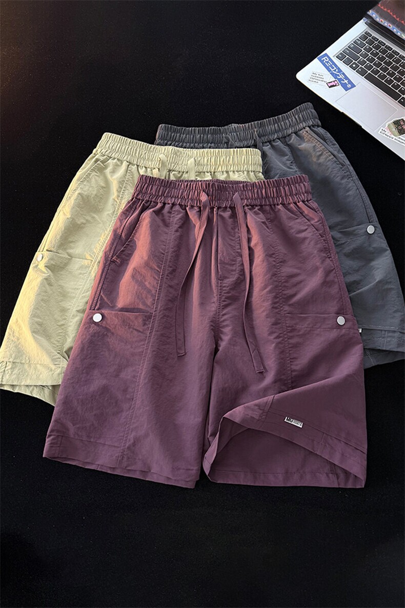抖音品质冰丝工装裤男夏季薄款休闲宽松裤A146-GY254特p25量大优,男装工装外套,HDA146