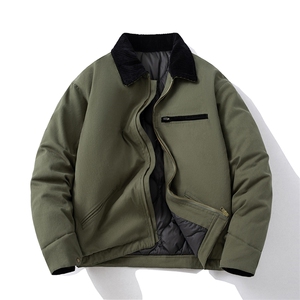 现货 4色翻领秋冬飞行服棉服情侣装夹克复古外套图片
