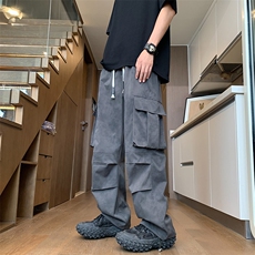2025小众扎染脏脏休闲裤男宽松直筒垂感长裤24XK66790-特批40，男装休闲裤，电商A042