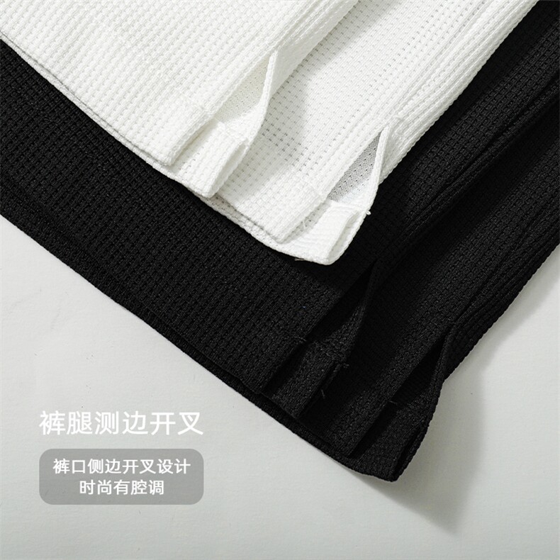 2023夏新款字母钢印华夫格透气休闲裤男抽绳五分短裤DK28859-P35,男装休闲裤,电商A082
