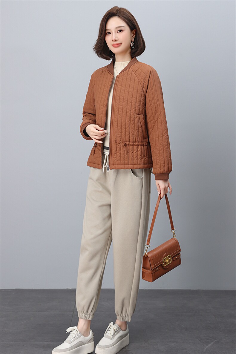 叶笙衣套装1181-115棒球条纹棉衣套装,女装套装/套裙,叶笙衣