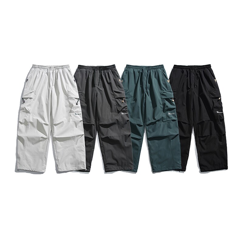 2025冬季新款男装日系宽松加绒加厚运动休闲棉裤束脚卫裤P980-F92图片