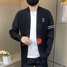 M3829-特P60针织衫外套男线衣春秋季韩版休闲潮流修身开衫毛衣男，男装针织衫/毛衣，电商D310B