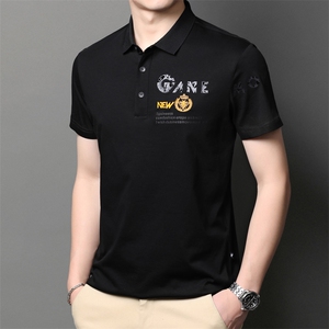 POLO衫男上衣半袖男装衣服男士体恤衫T恤潮牌休闲翻领爸爸短袖男图片