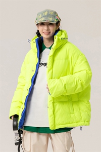 新标90白鸭绒简约休闲立领外套纯色加厚羽绒服ESY0204-P210图片