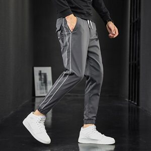 2021秋冬新款青年韩版弹力运动裤潮男束脚休闲长裤K701-P45图片