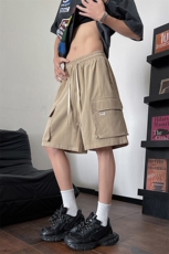 8XL-M特大码冰丝短裤男五分裤褶皱休闲裤工装中裤DK1504P45控68，男装牛仔裤，电商D206-1