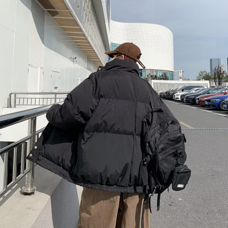 2022气质标准拉链青春流行翻领文艺棉衣潮流百搭日系新款男原宿潮,男装棉衣,星座218-8
