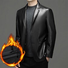 BF22665钱塘2020-2中青年男士秋冬季厚款加绒时尚休闲夹克P132，男装皮衣，钱塘207-2