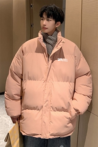 港风直播抖音高品质宽松男羽绒棉面包服棉衣外套M1057P85图片