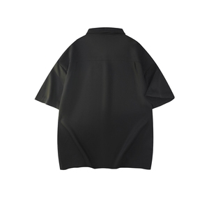 港风大码美式vibe潮牌痞帅翻领短袖衬衫ins XZ213-CS8808-P35控58图片