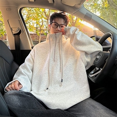 WY5021/P65春装新款高品质不起球个性套头卫衣男潮流宽松上衣外套，男装卫衣，电商A141