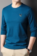 AG3956钱塘2020-3长袖T桖春秋薄款圆领男士高档打底衫P50，男装T恤，钱塘207-3