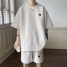 平铺短袖T袖男DT8778P35短裤男DK8779P40大码休闲套装TZ8780P75控，男装休闲套装，星座227-7
