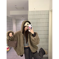 两面穿现货重磅短款座山雕棉衣男女双面穿毛毛绒棉服加厚外套，男装棉衣，电商A486-1