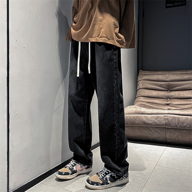 2025年春季牛仔裤男宽松直筒裤K2362常规P50加绒P60,男装牛仔裤,电商D325
