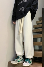 8XL-M羊羔绒卫裤男加肥加大码加厚加绒运动裤男胖子9029P45控68，男装休闲裤，电商D206-1