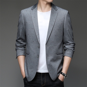 X22136-1钱塘2020-2春秋中年男士西服商务休闲百搭西装外套P142图片