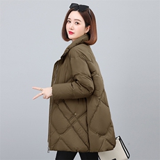2023冬季新款时尚立领宽松羽绒服显瘦保暖外套，女装羽绒服，依恋蒂丝
