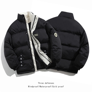 2025  立领皮标棉衣棉服小牛津防水面料撞色棉袄面包服  1609-P75图片