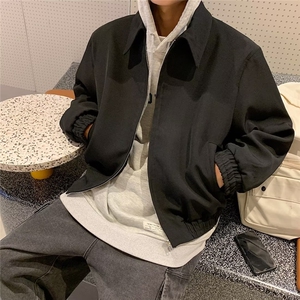 男秋季2023新款长袖夹克外套有垫肩送小胸针JK21P58图片